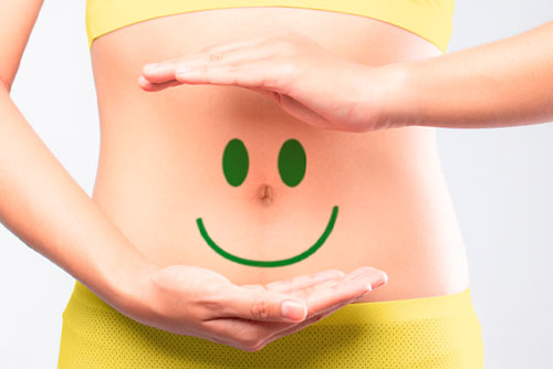 Imagem de mulher com o Intestino mais saudável e feliz