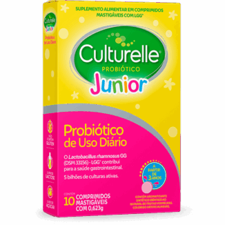 Culturelle Junior 10 comprimidos é eficaz para tratar diarreia infantil e adolescente