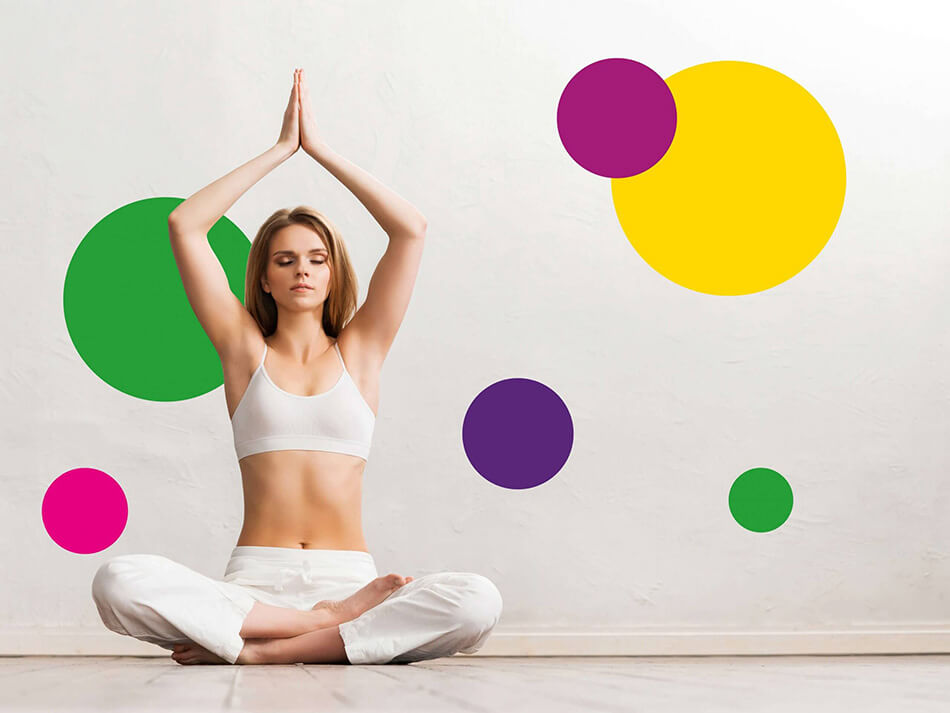 Mulher com a microbiota intestinal equilibrada