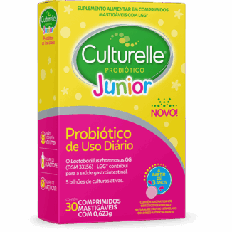 Culturelle Junior 30 comprimidos é eficaz para tratar diarreia infantil e adolescente