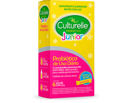Culturelle Junior com LGG é um remédio (na verdade, um suplemento) para diarreia em crianças e adolescentes